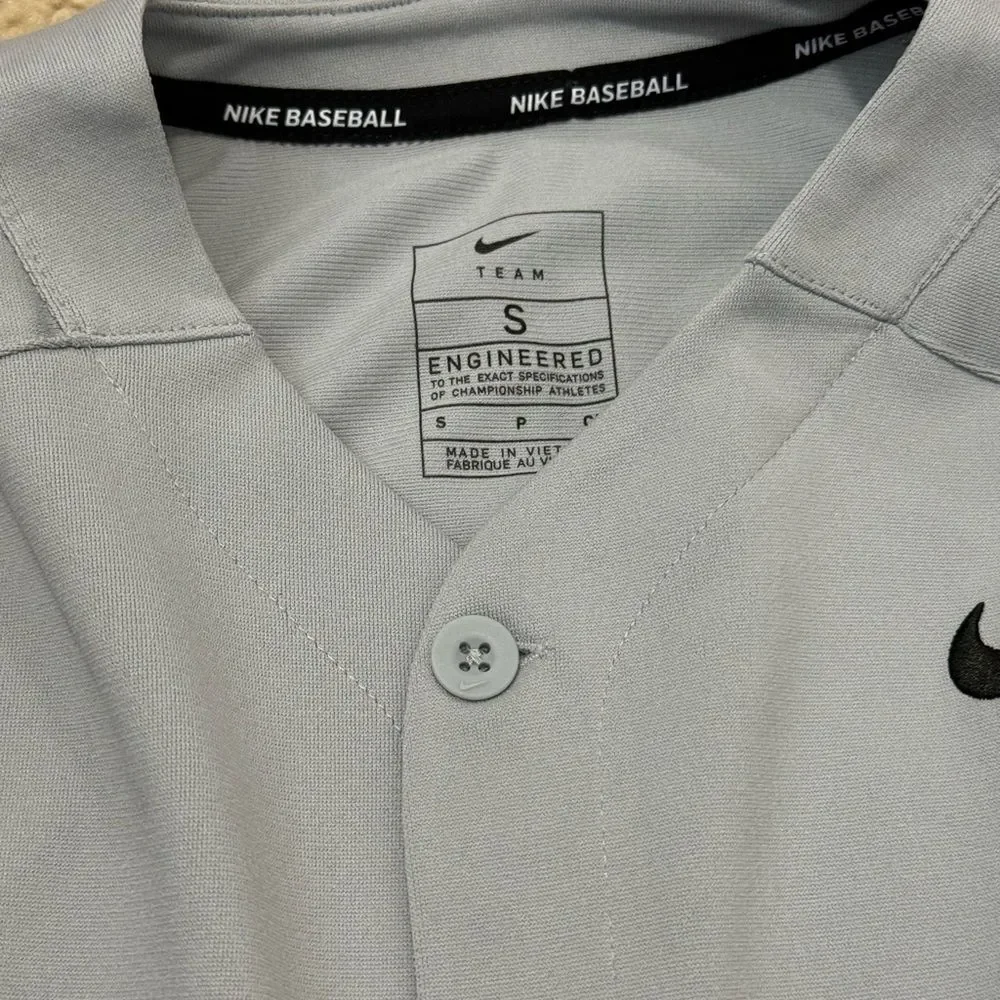 NWT Nike Athletics Big Kids' (Boys') Dri-FIT Baseball Jersey Button Down TShirt